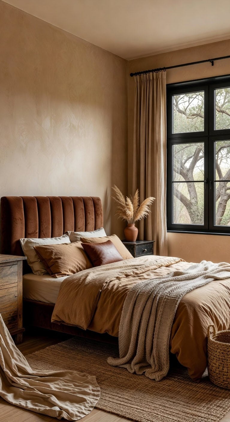 dramatic contrasting modern cozy