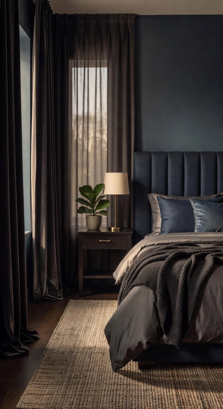 dramatic layered impactful blackout curtains