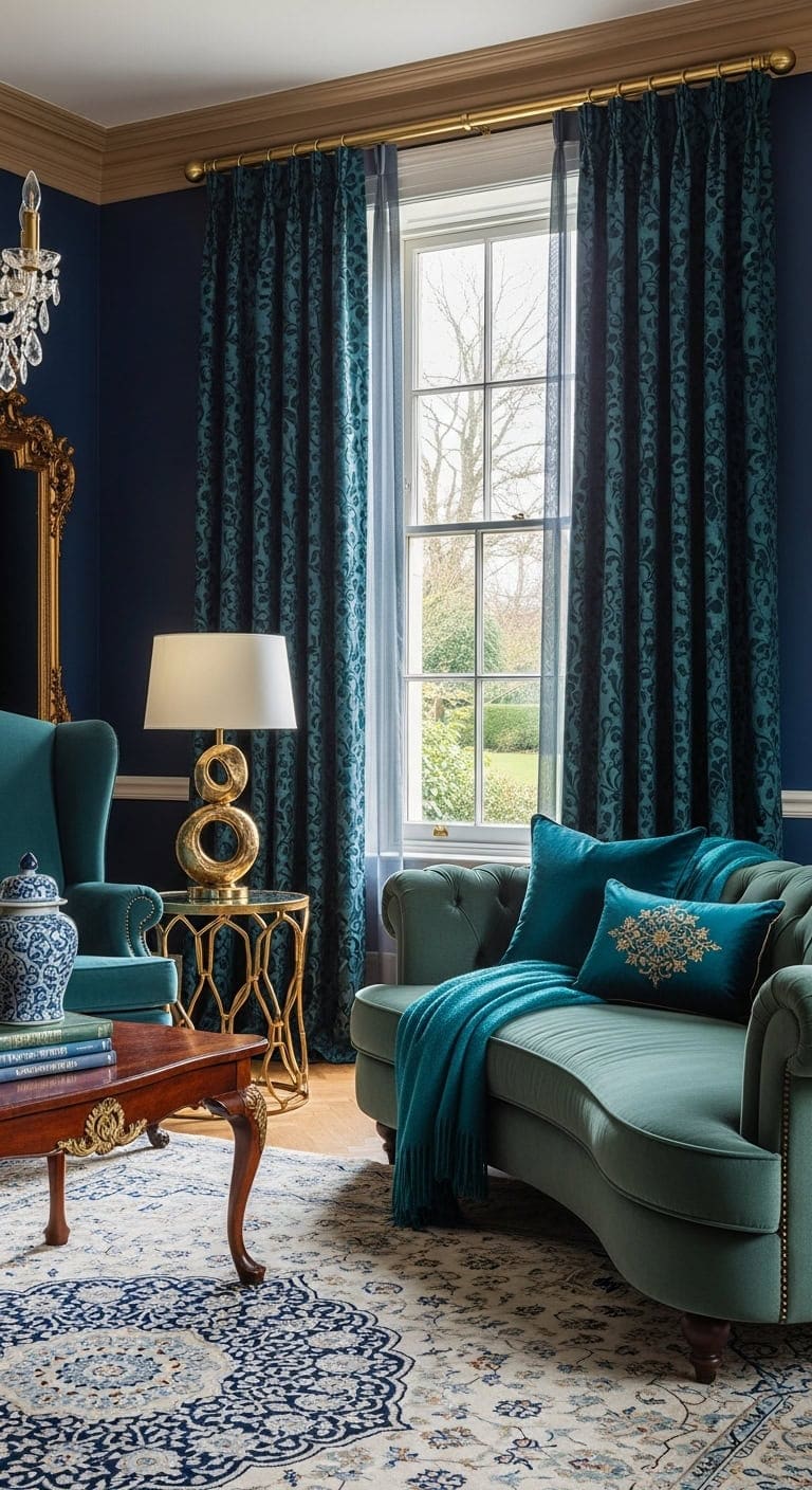 dramatic opulent layered maximalist