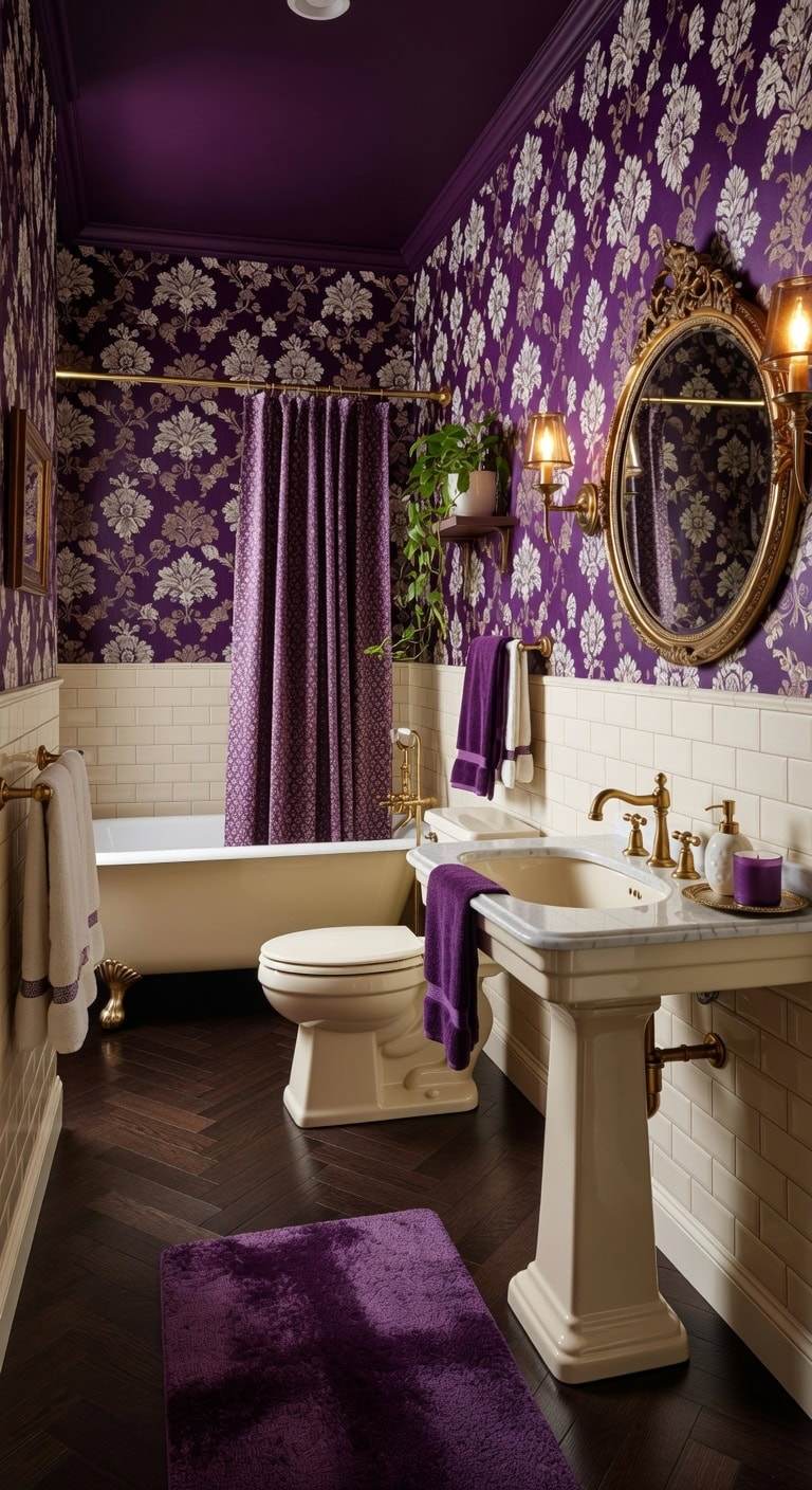 dramatic sophisticated deep hued layered