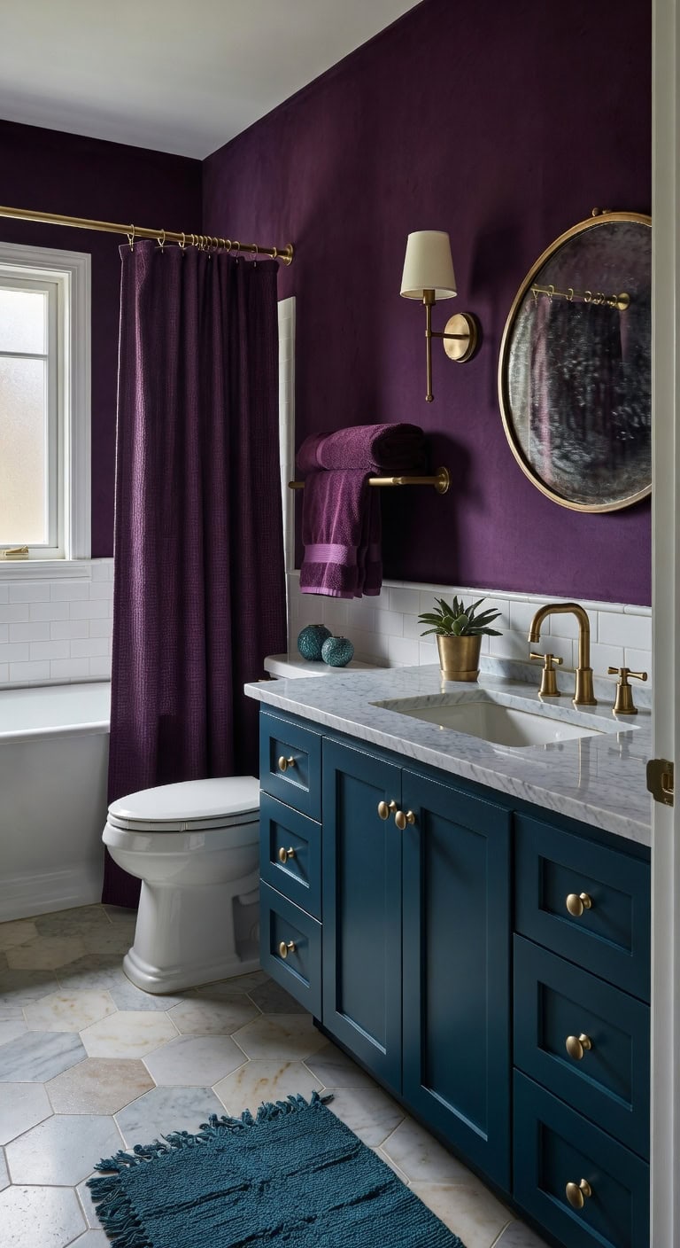 dramatic yet sophisticated color contrast