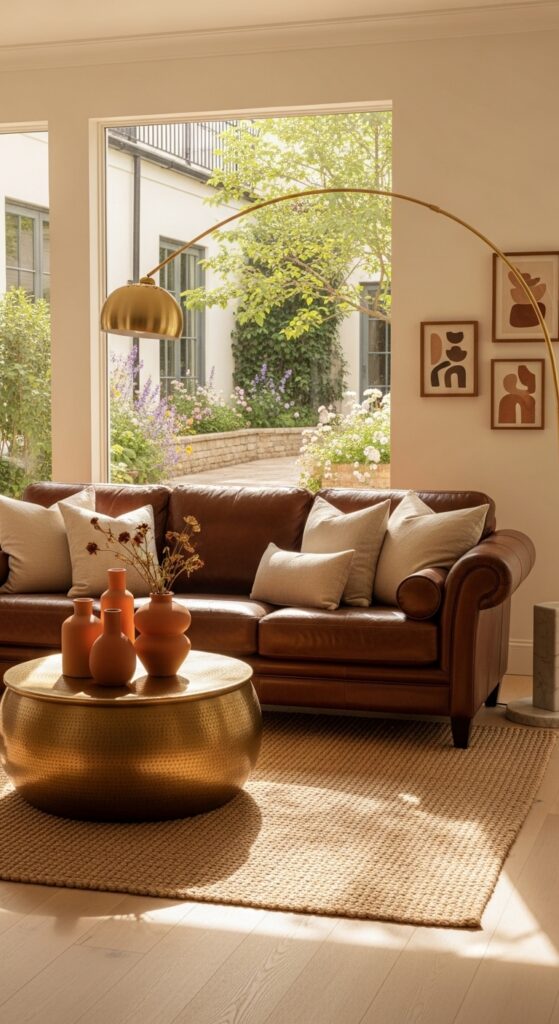 23 Brown and Gold Living Room Decor Ideas for Earthy Luxury