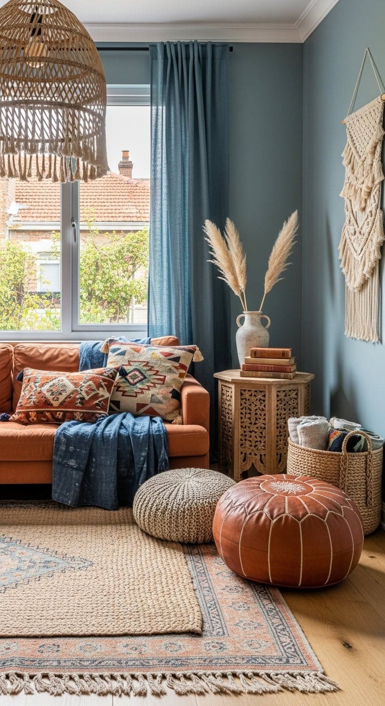 eclectic bohemian duck egg blue