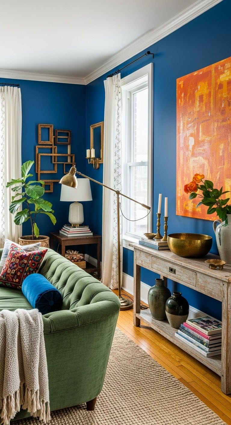 eclectic cobalt vintage bold