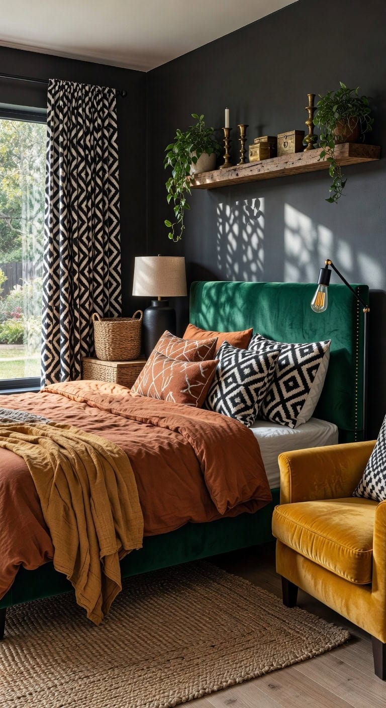 eclectic geometric blackout bold