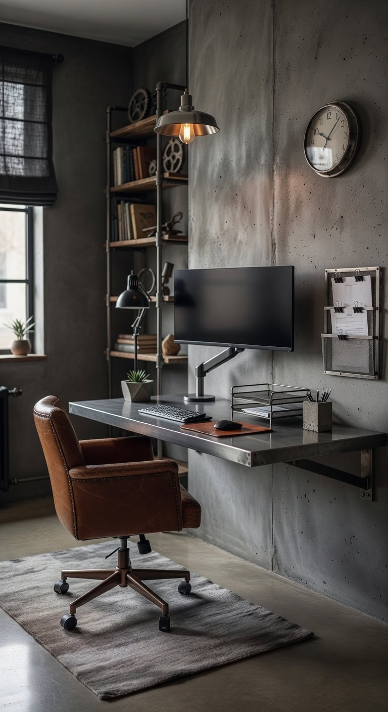 edgy industrial contemporary sophisticated