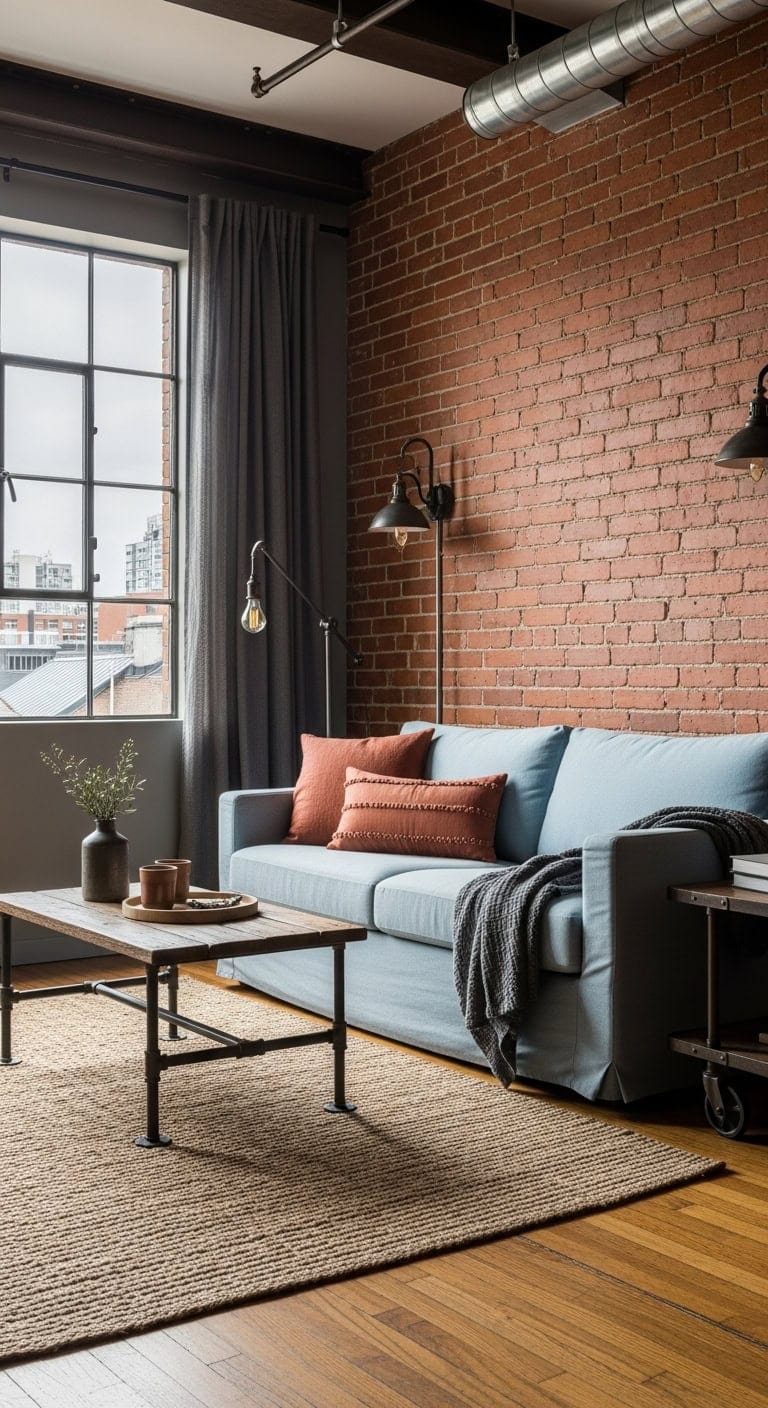 edgy inviting industrial chic aesthetic