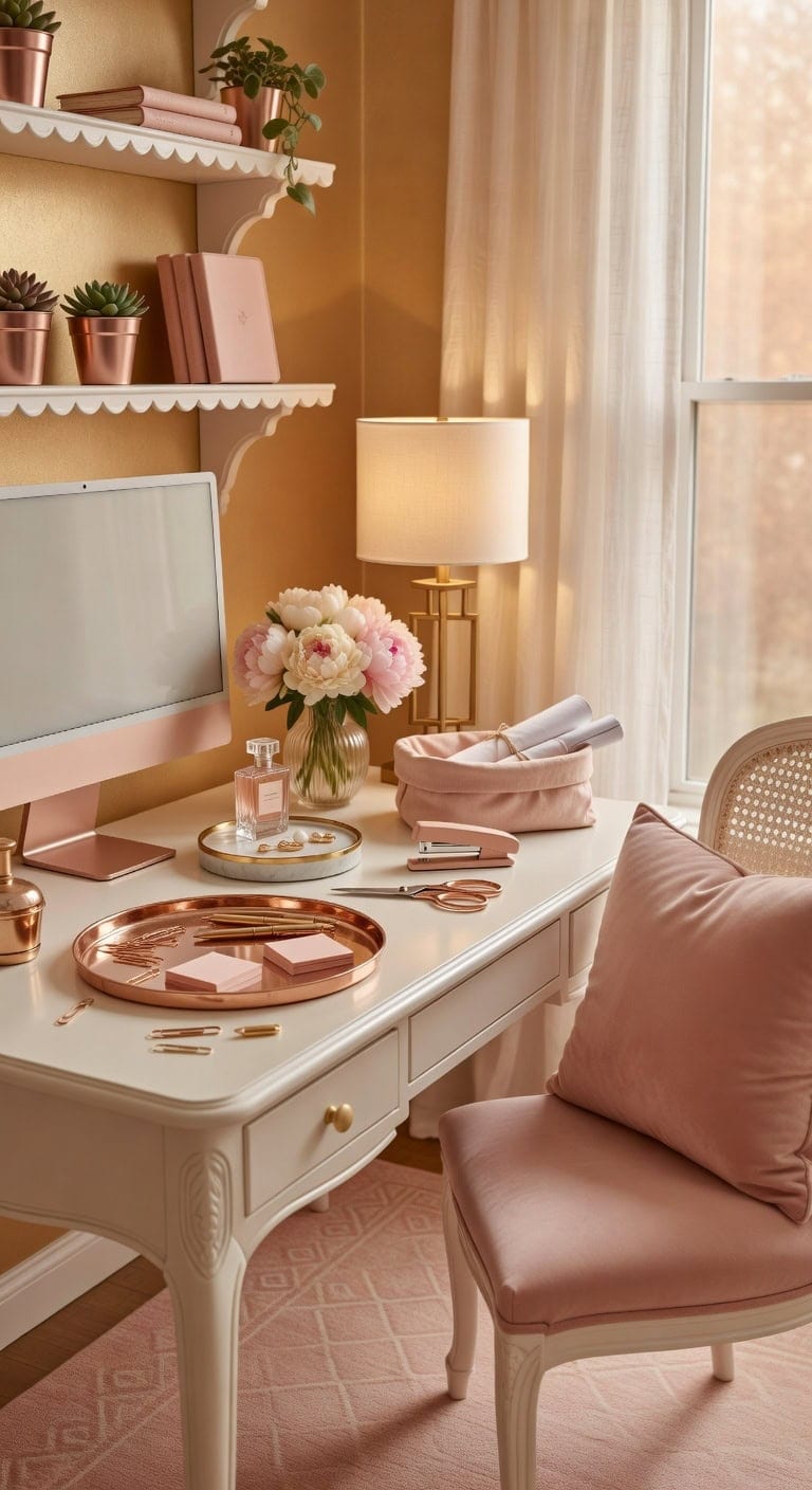 effortless elegance tames desk clutter