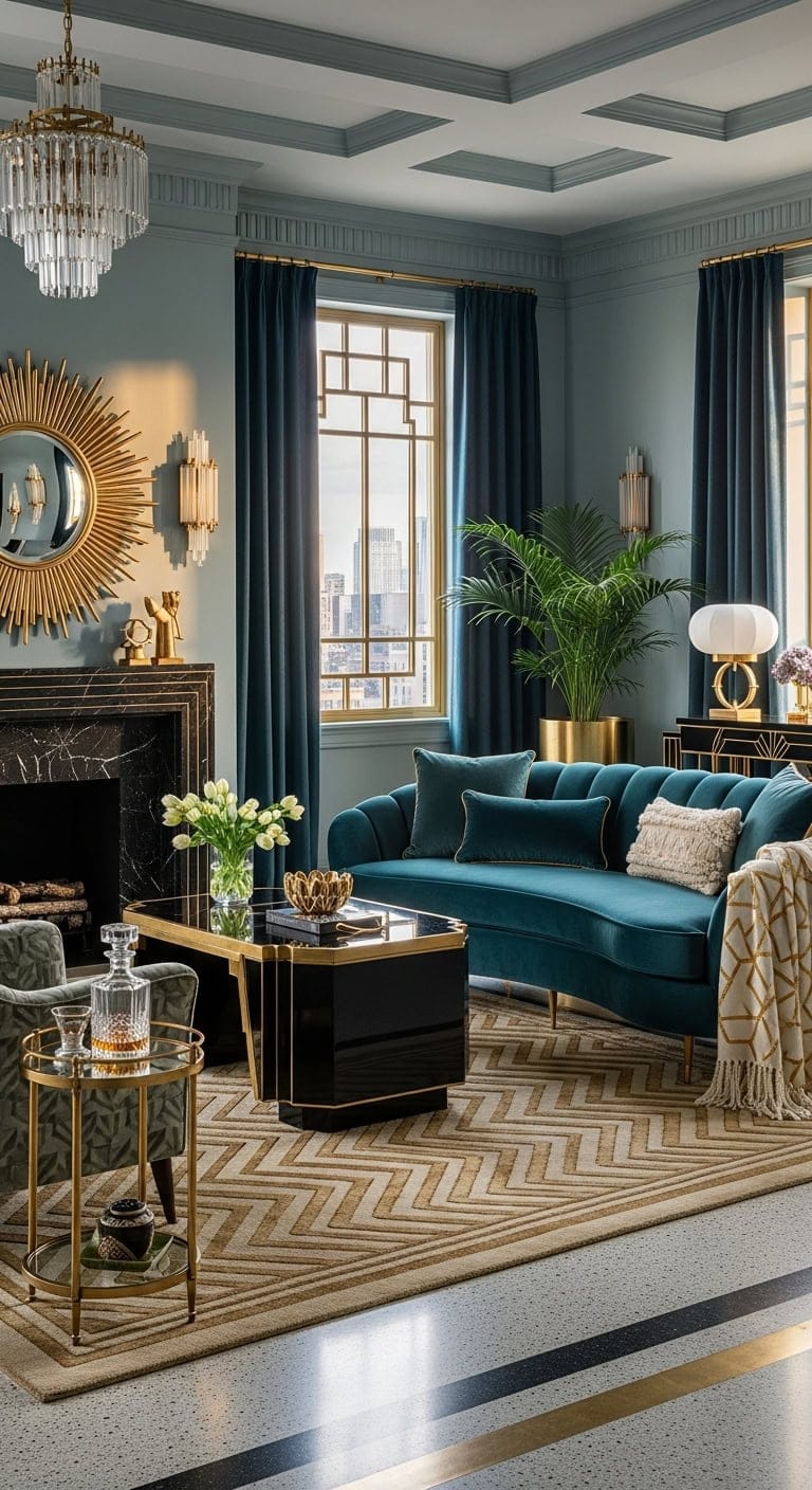 elegant art deco glamour sanctuary