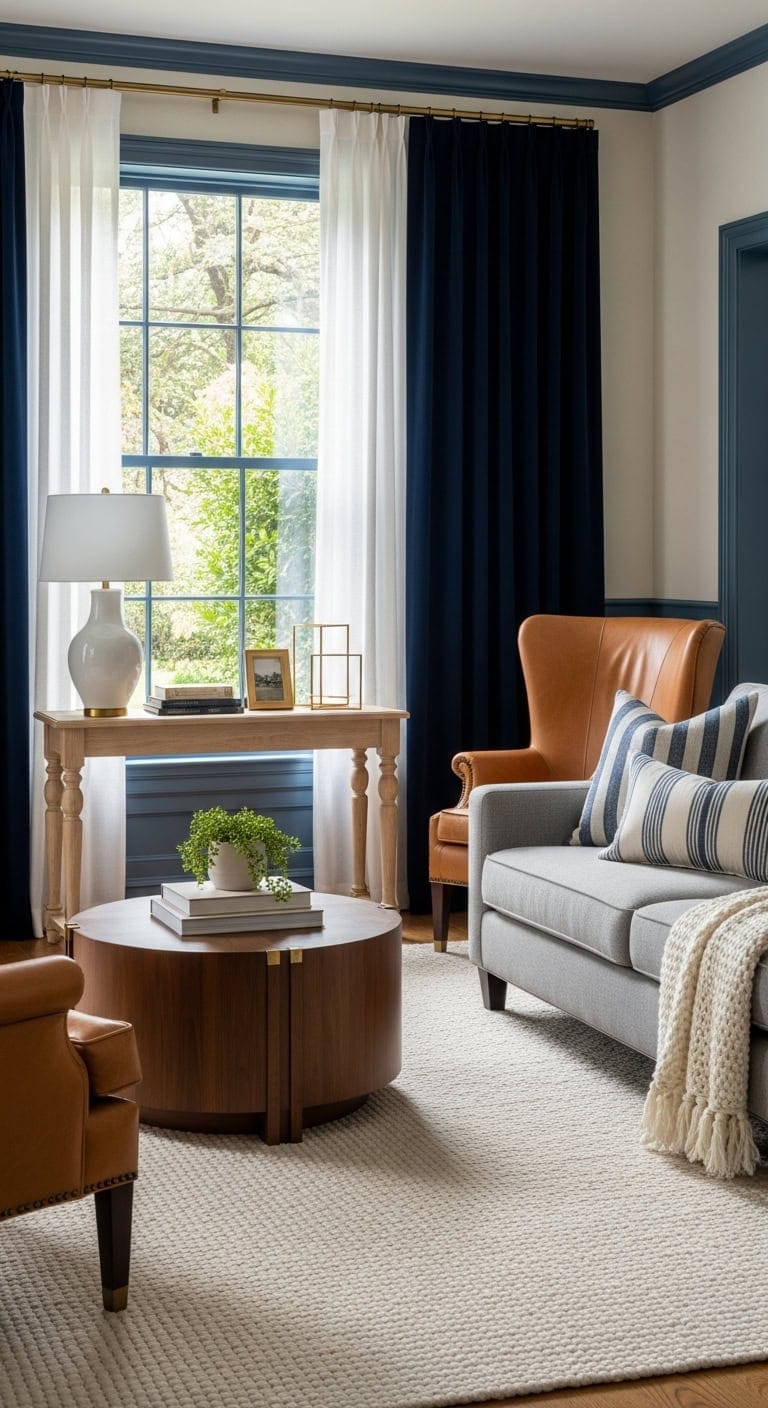 elegant dramatic polished window treatments