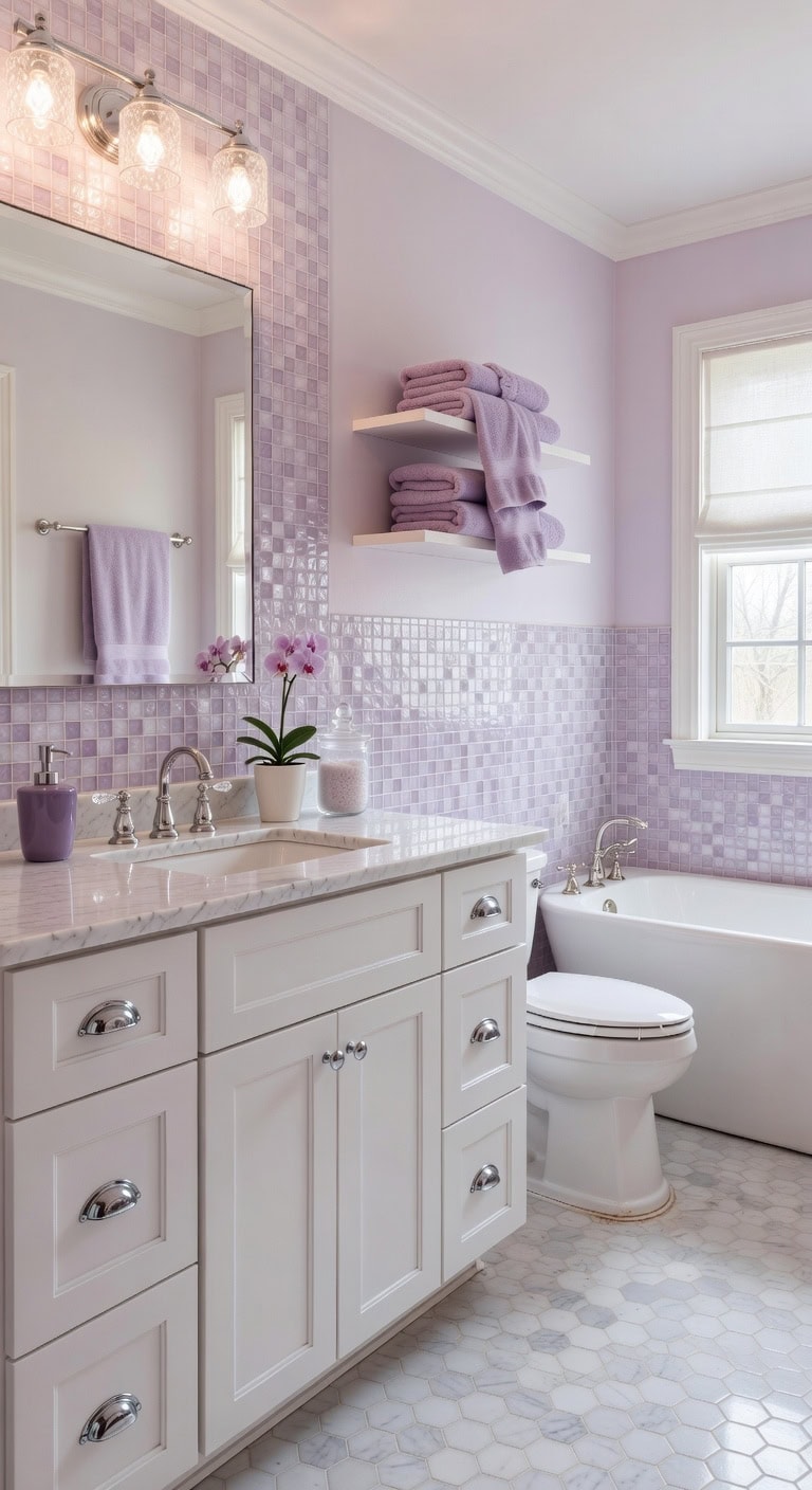 elegant reflective captivating bathroom backsplash
