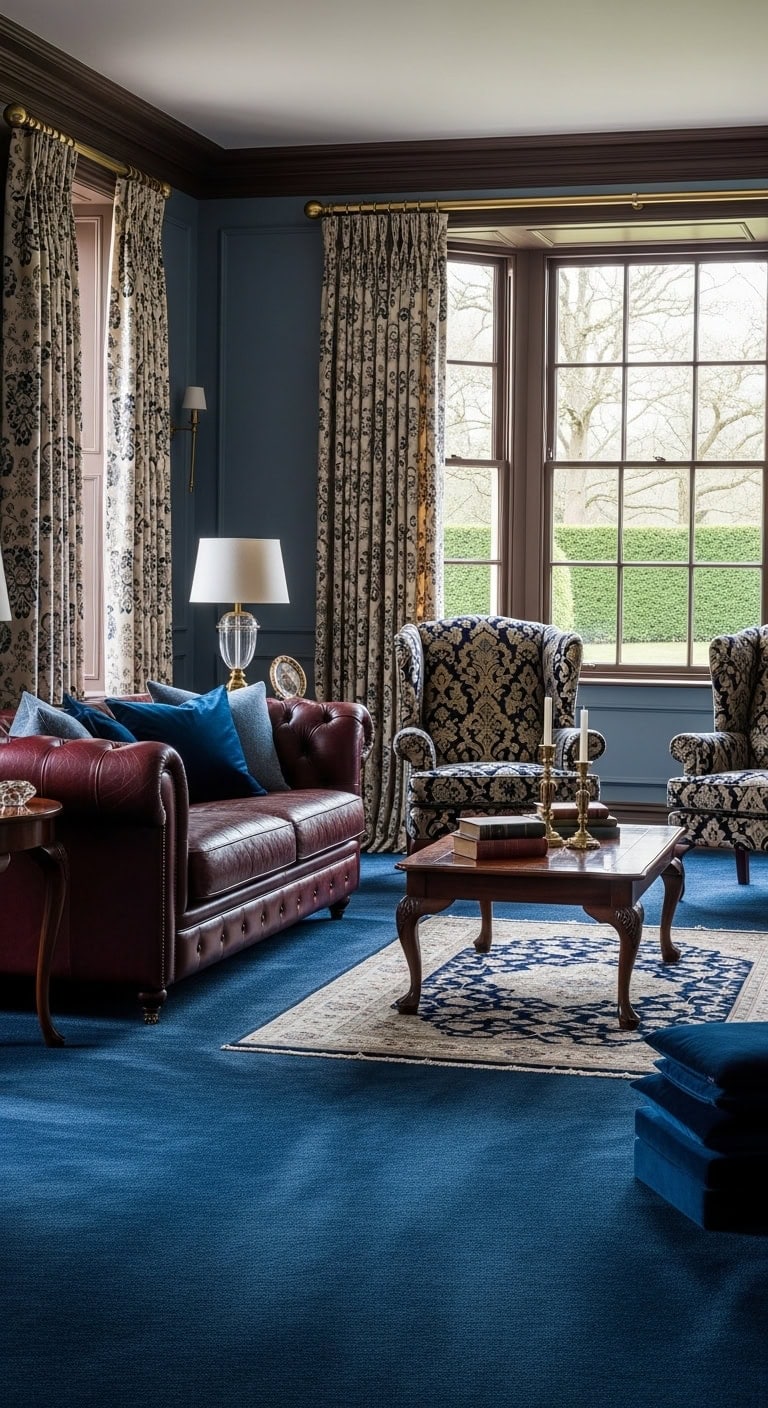 elegant traditional sapphire mahogany blend