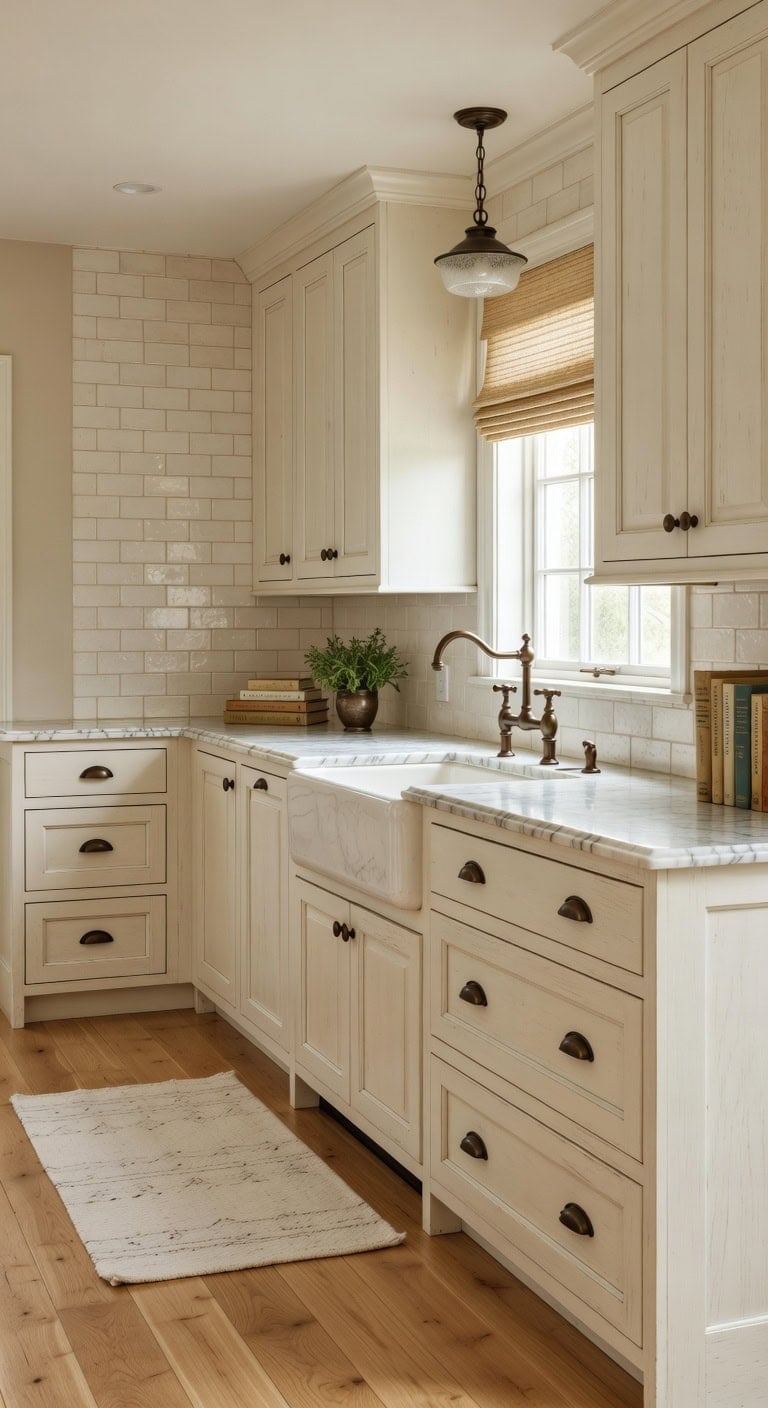 elegant traditional white kitchen decor