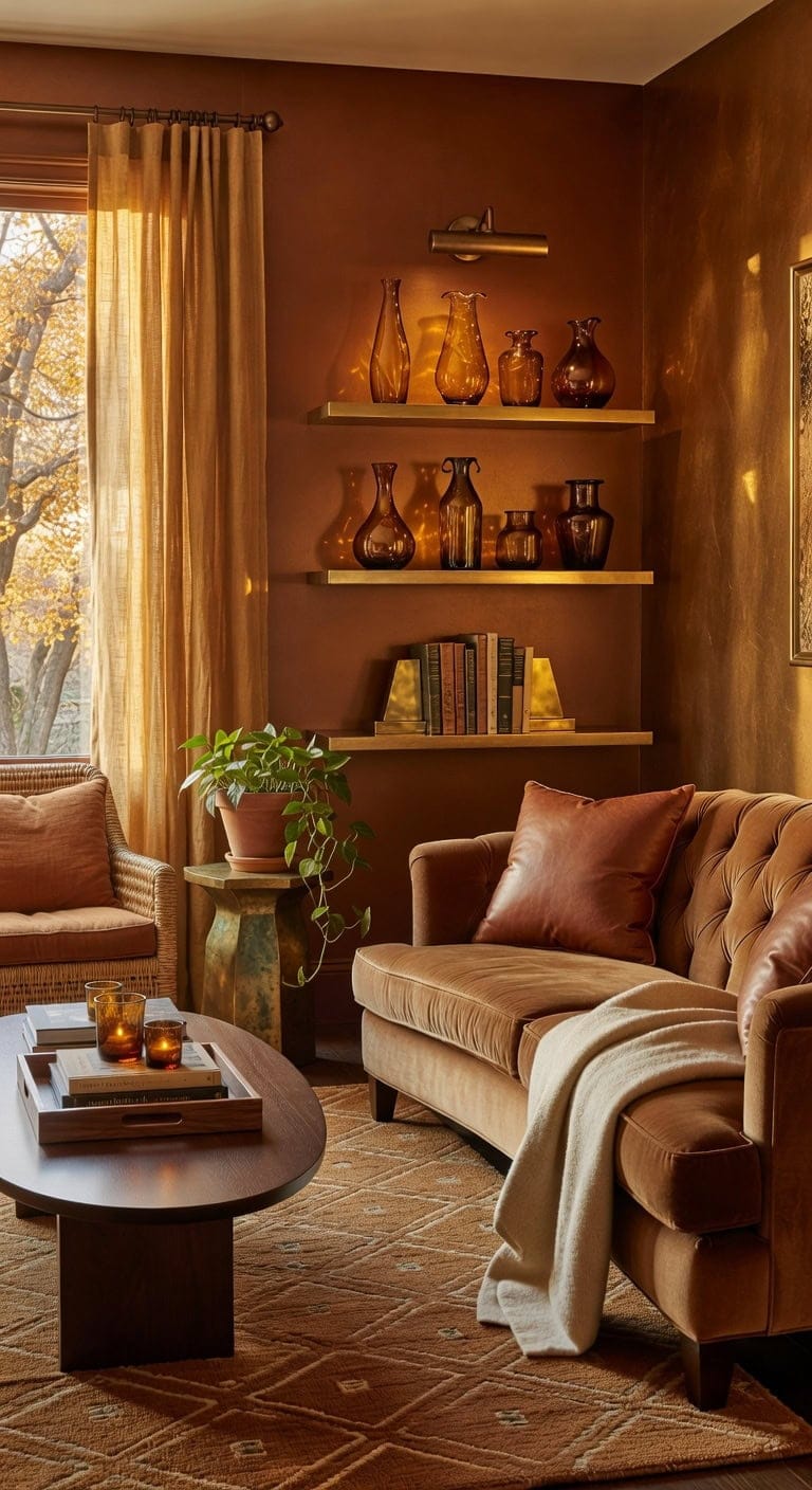 elegant warm cohesive intentional display