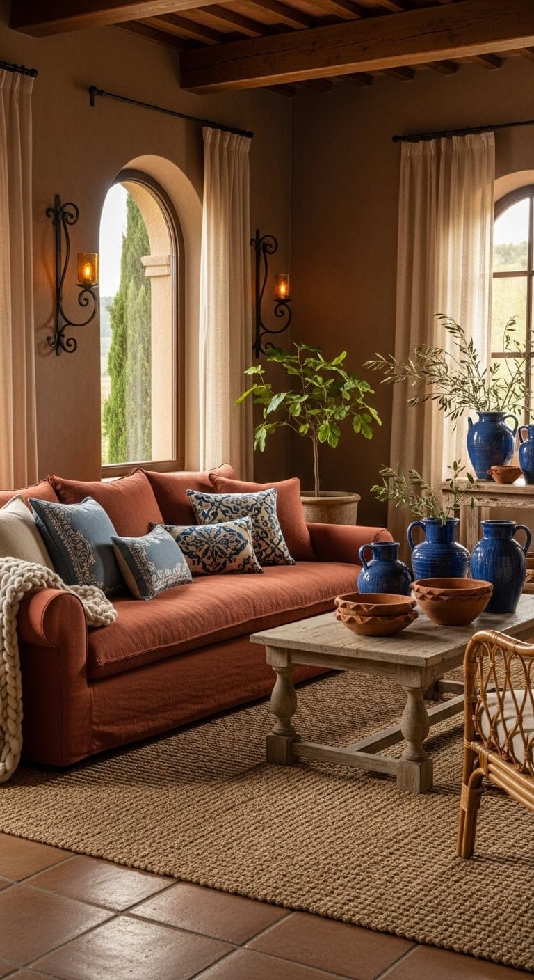 enveloping warmth hand painted sun drenched villa