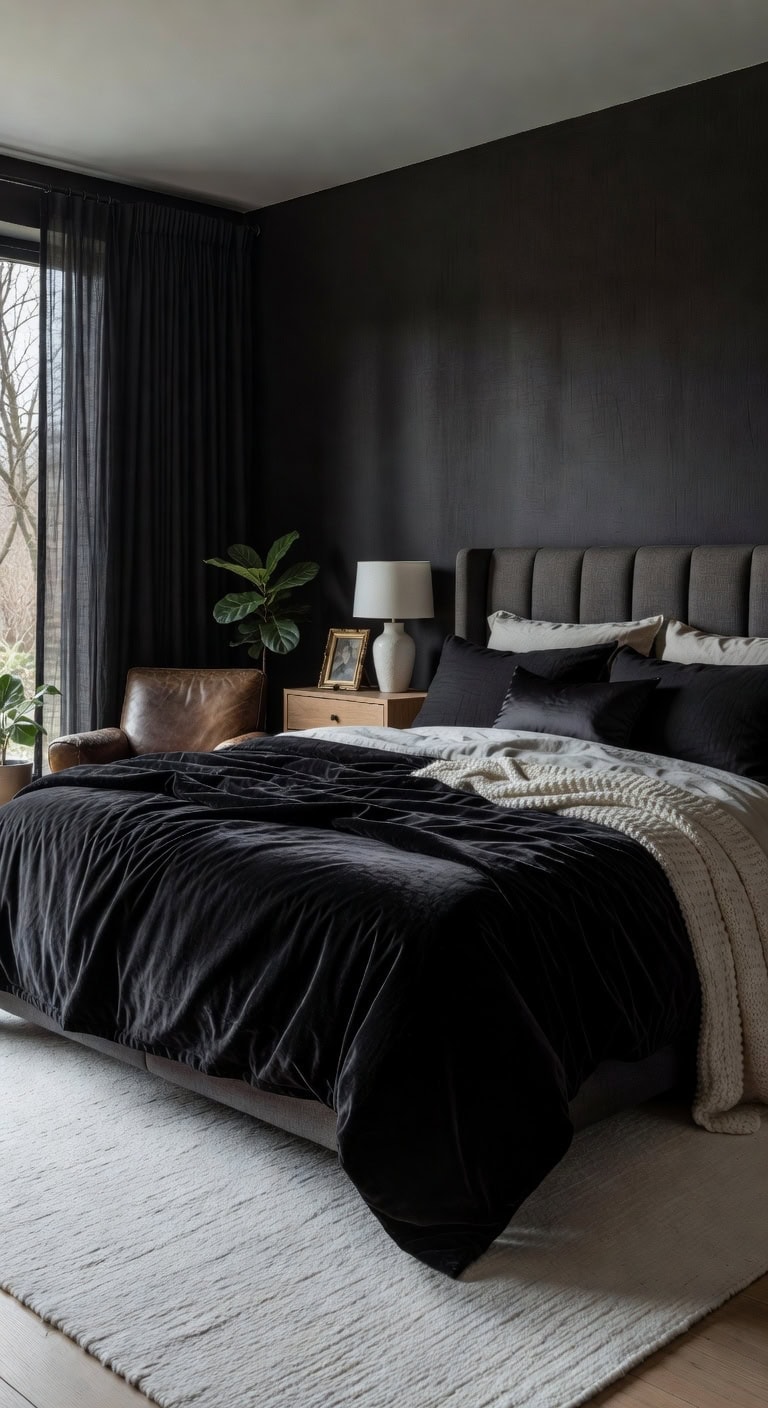 fabric choice sets bedroom mood