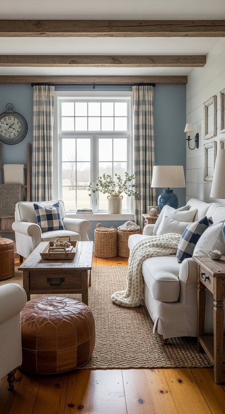 farmhouse charm with rustic elegance