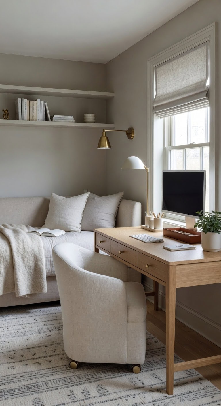 flexible welcoming dual purpose home office