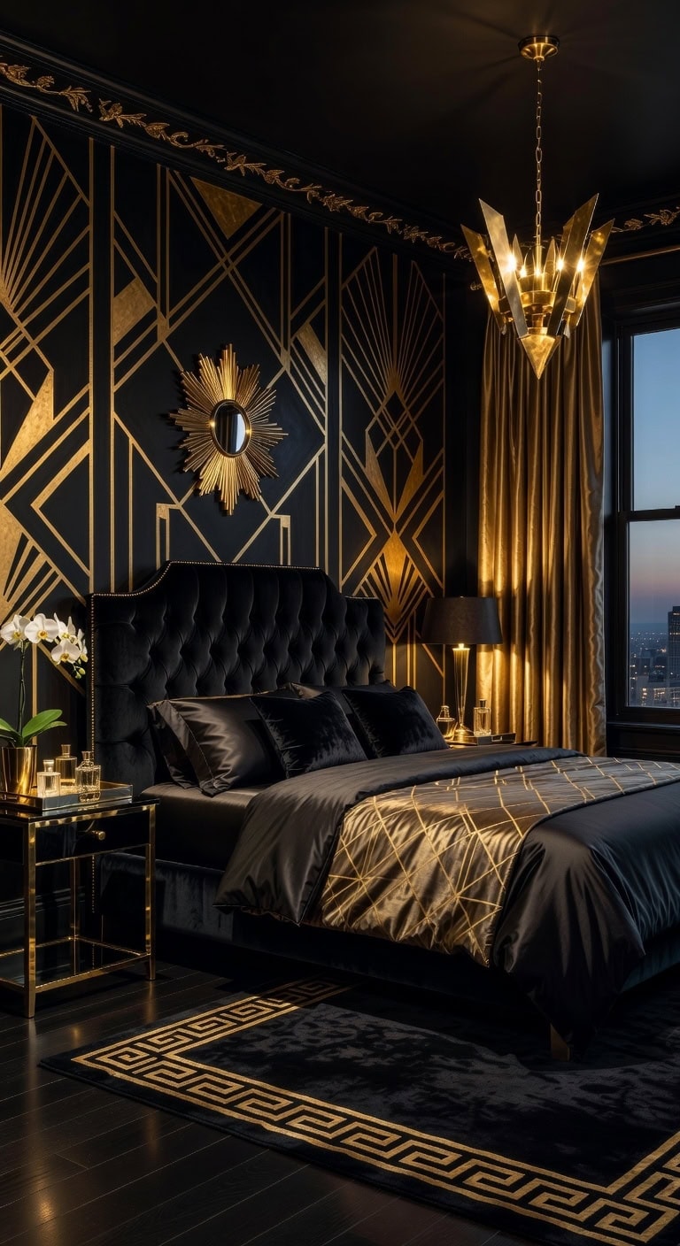 glamorous art deco geometric elegance