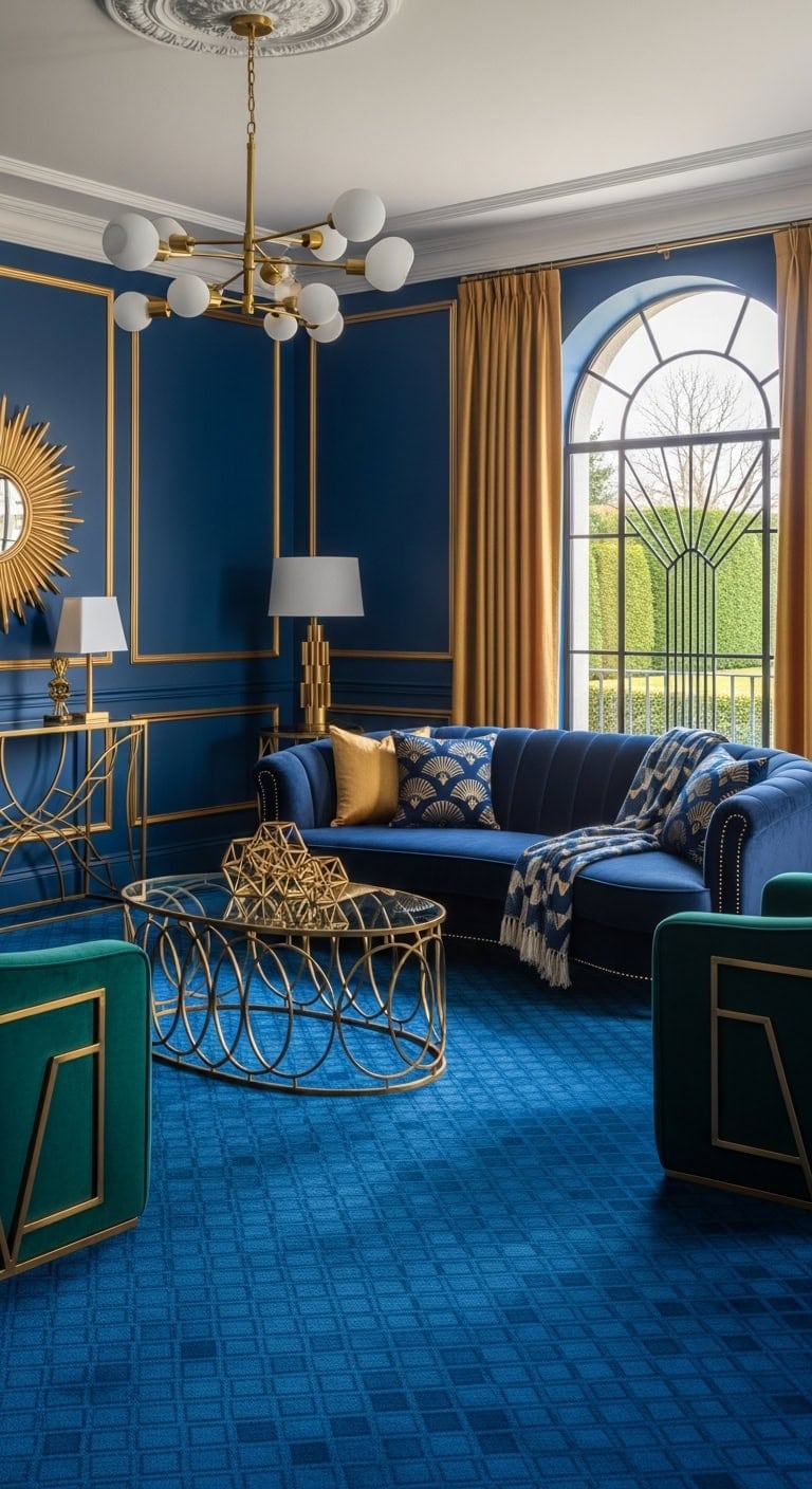 glamorous art deco inspired room decor