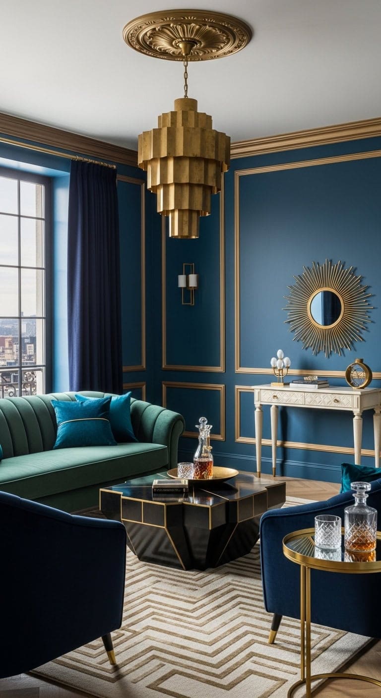 glamorous bold luxurious geometric