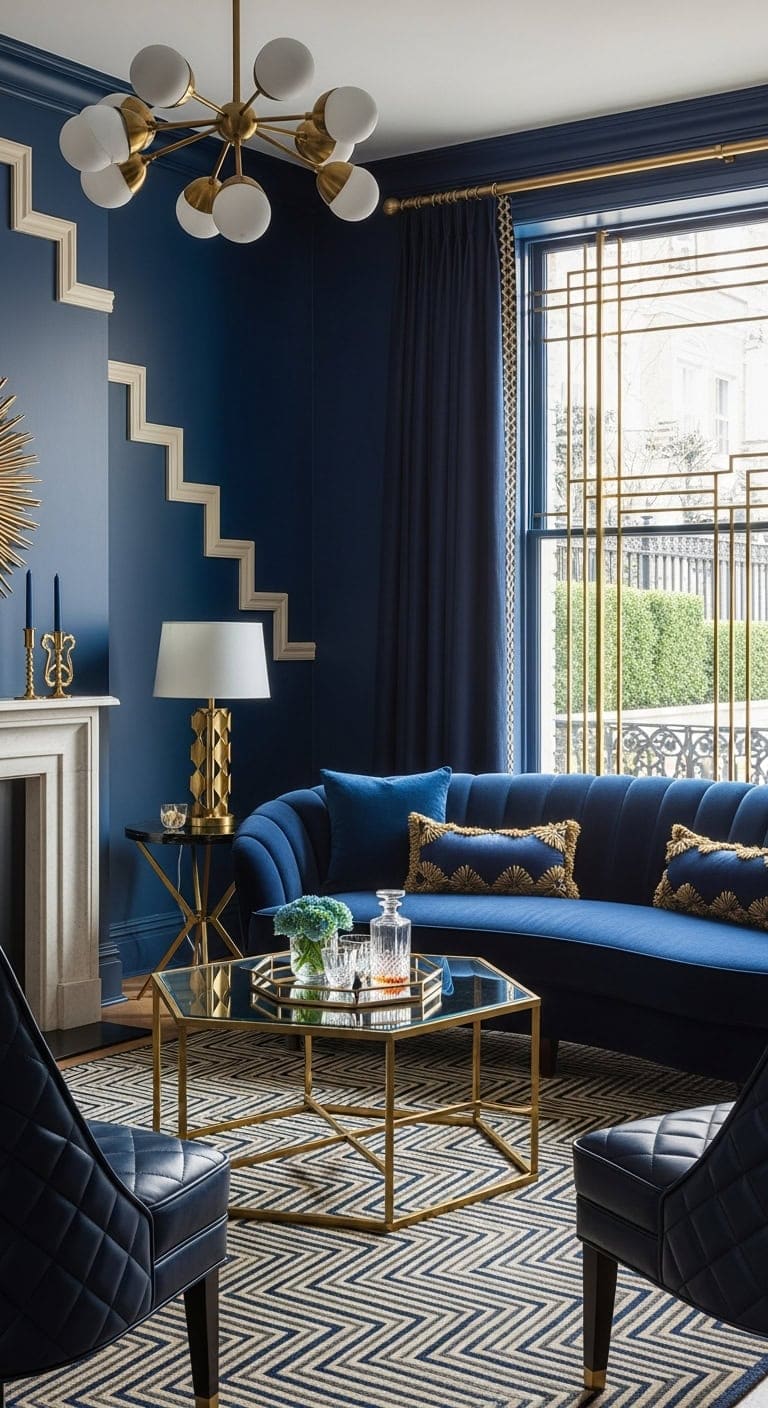 glamorous geometric metallic sophisticated