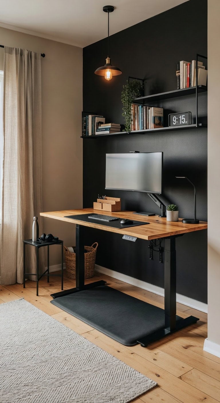 health conscious standing workspace