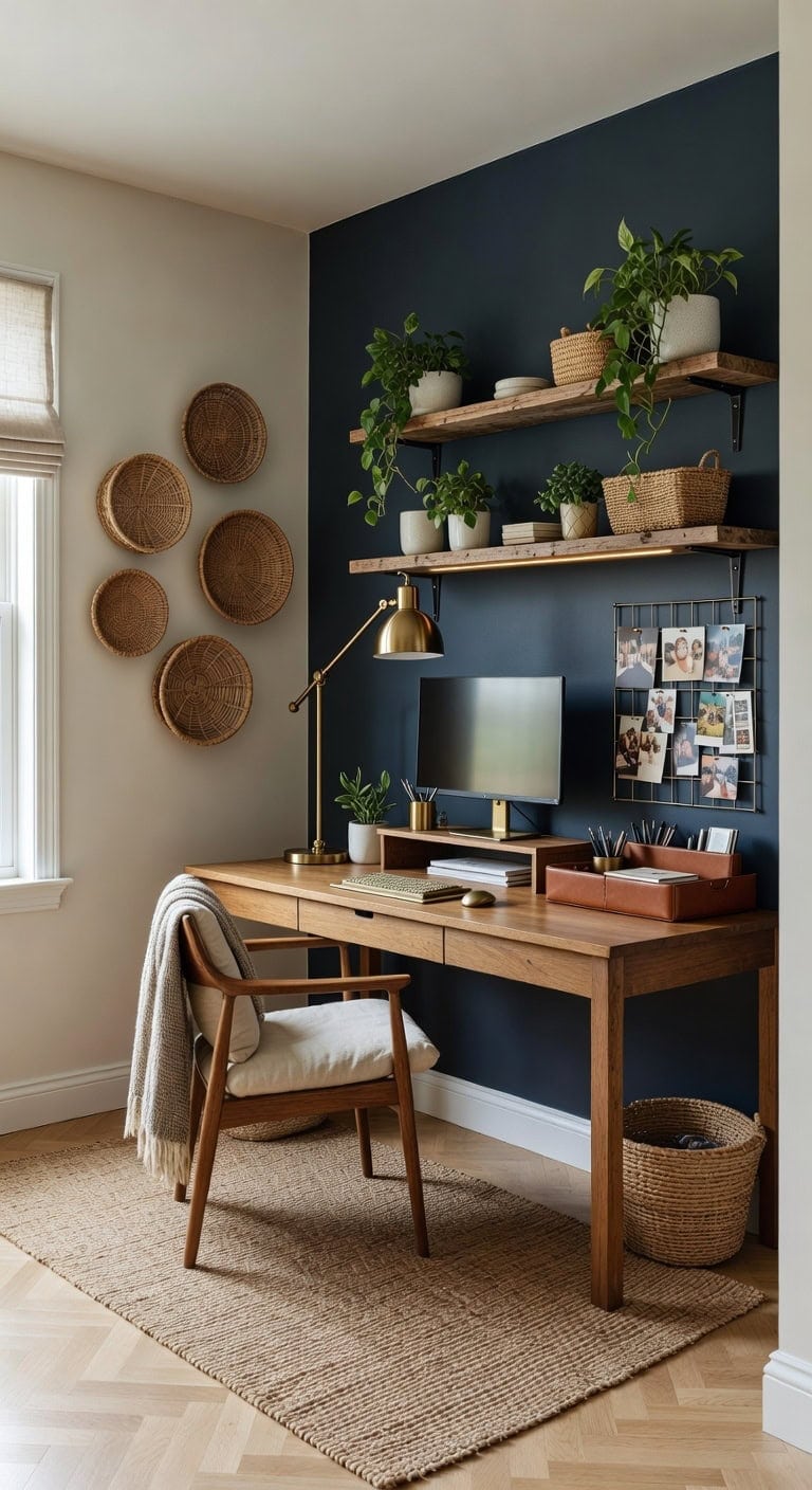 inspiring focal wall workspace design