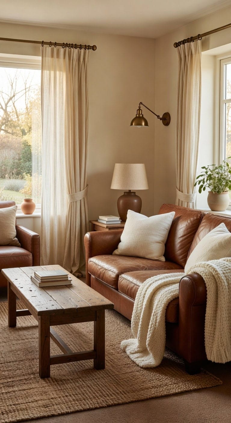 intentionally designed layered linen accents