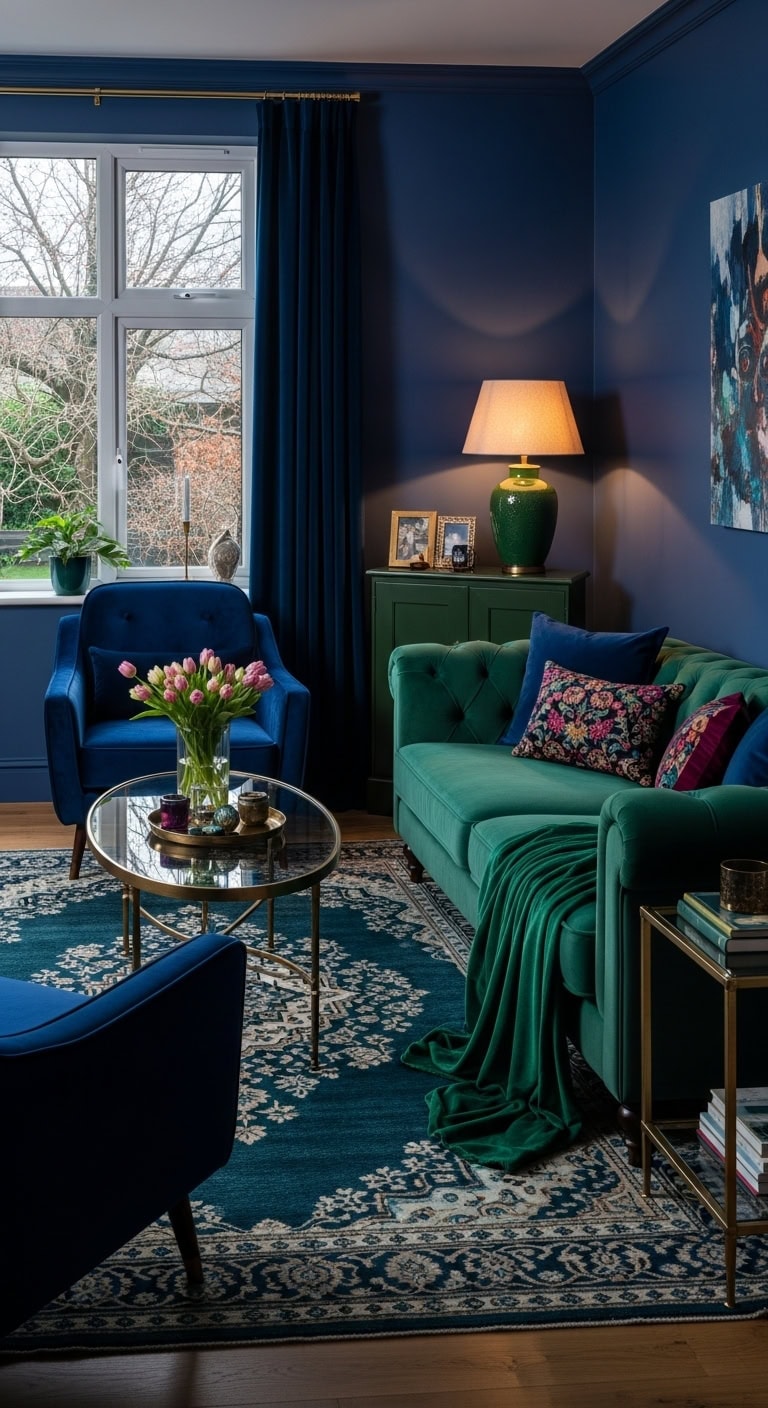 jewel toned moody layered sophisticated