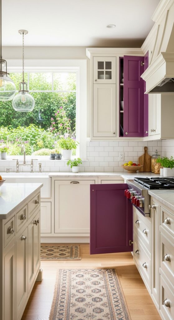 22 Purple Kitchen Cabinets Ideas That Bring Personality to Your Kitchen