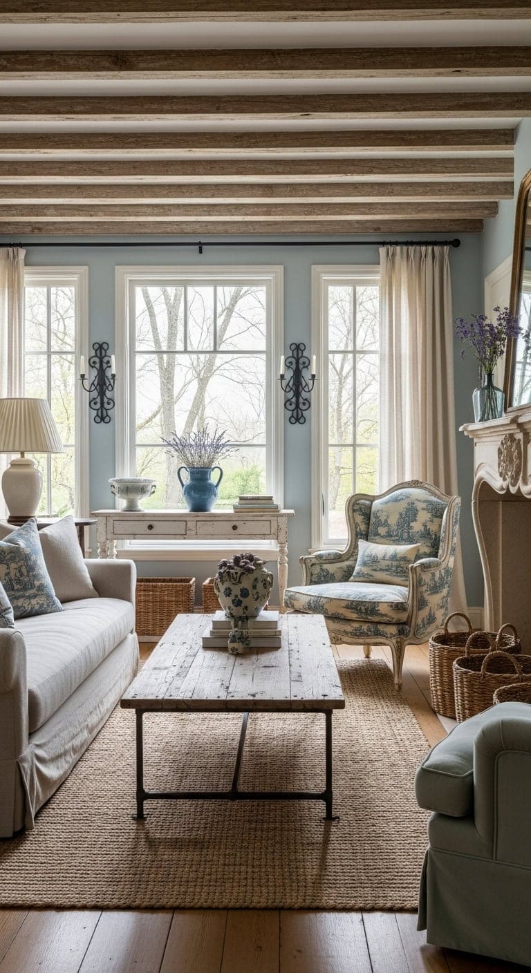 layered rustic countryside charm