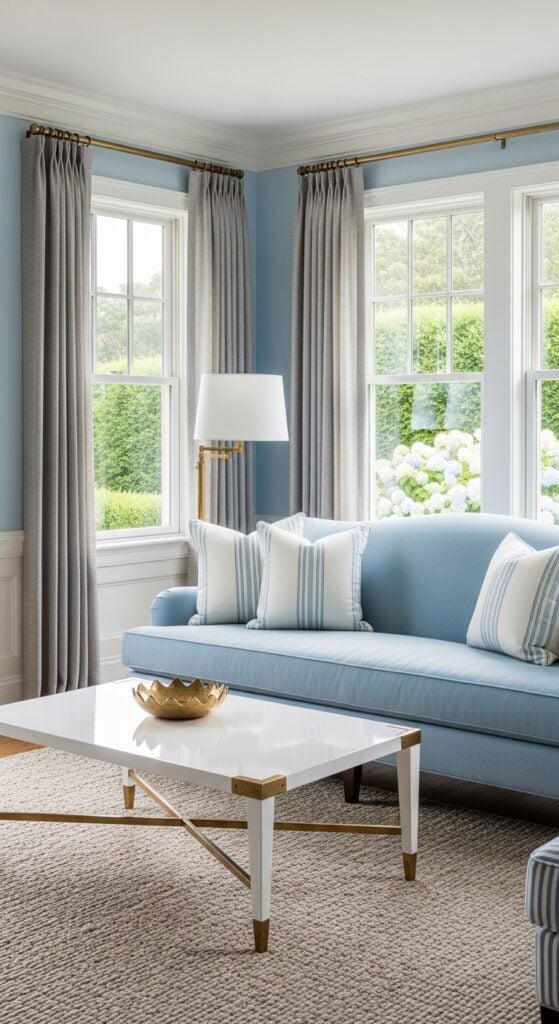 23 Sky Blue Living Room Designs for Light, Happy Vibes