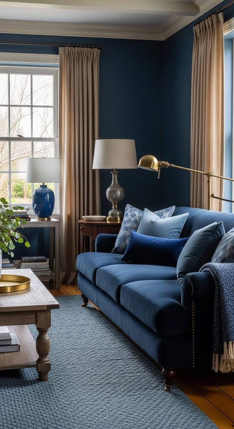 lighting and shades of blue harmony