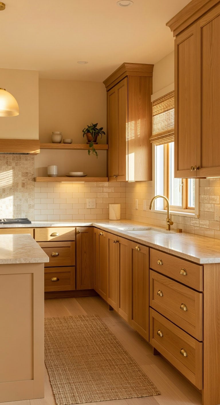 lighting dependent wood tone harmony