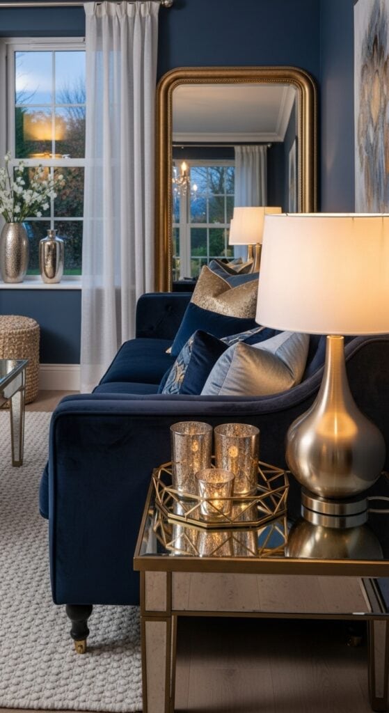 23 Navy Blue Living Room Ideas That Master This Deep Shade