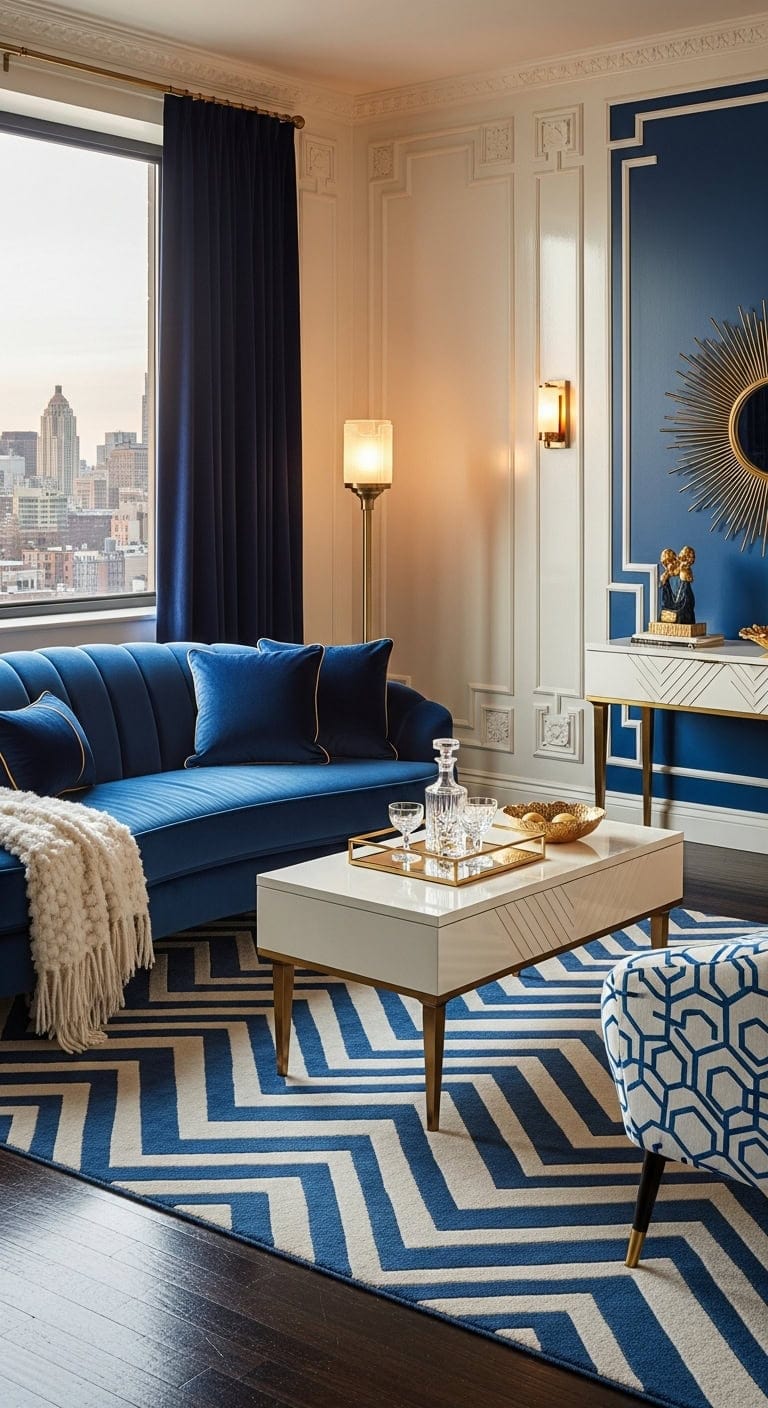 luxurious dramatic geometric 1920s glamour