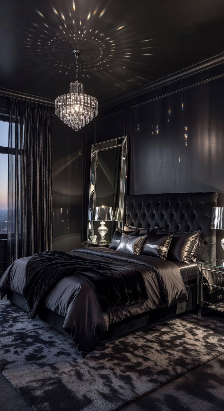 luxurious dramatic reflective glamorous