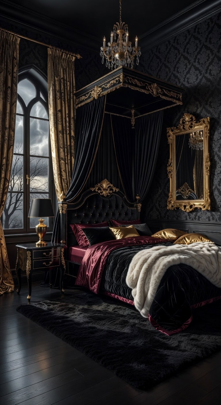 luxurious old world european bedroom retreat