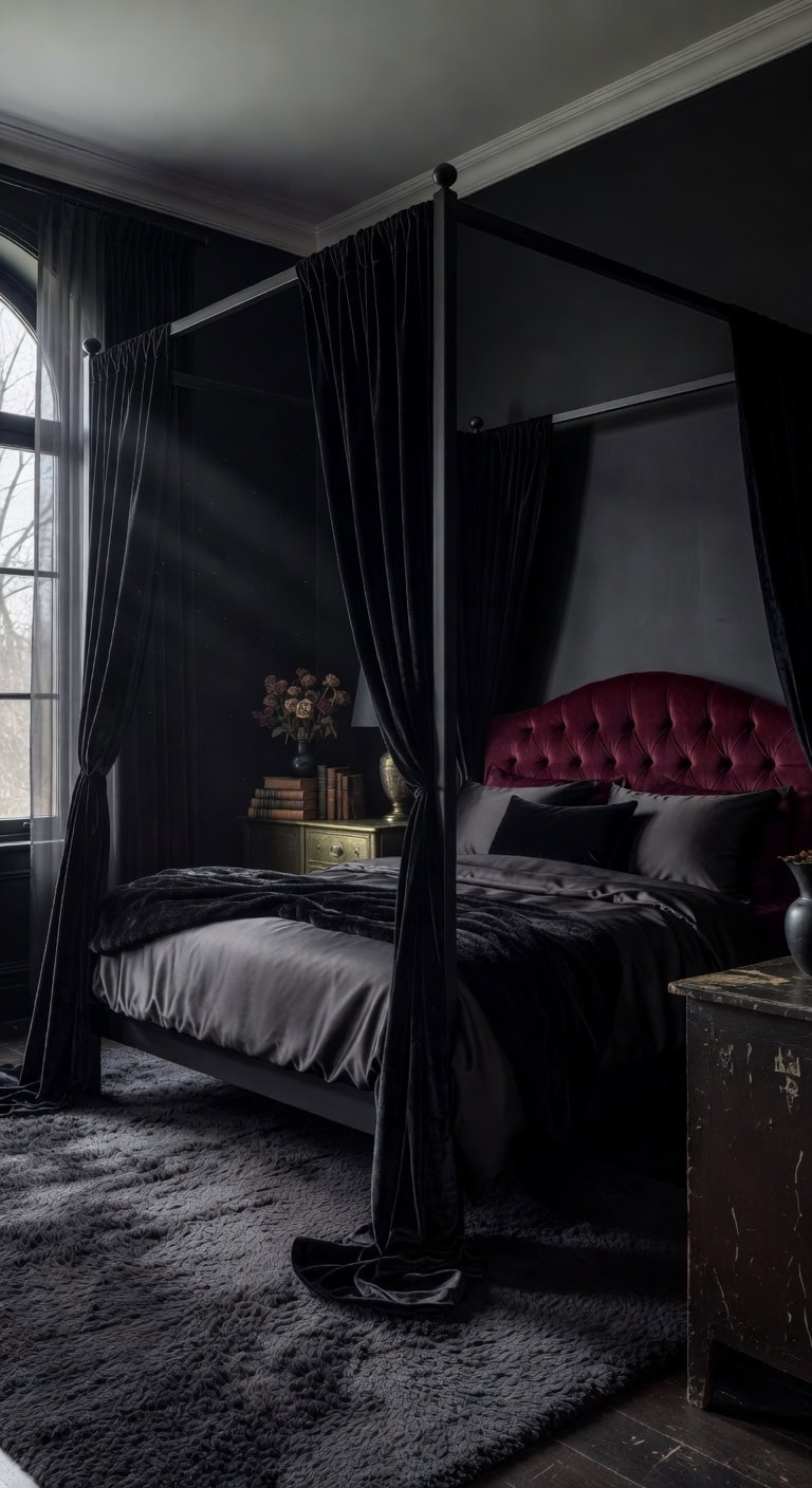 luxurious velvet bedroom cocoon elegance