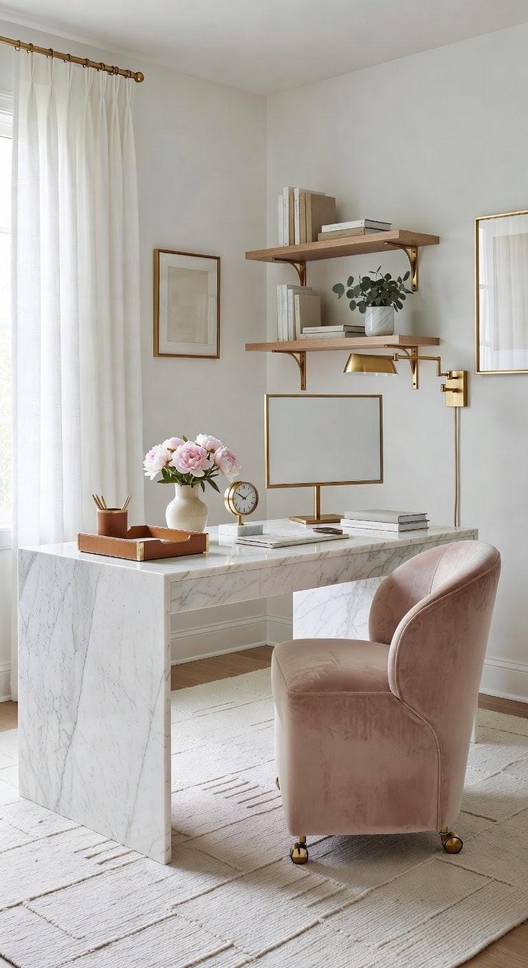 marble desk sophisticated elegance luxury timeless