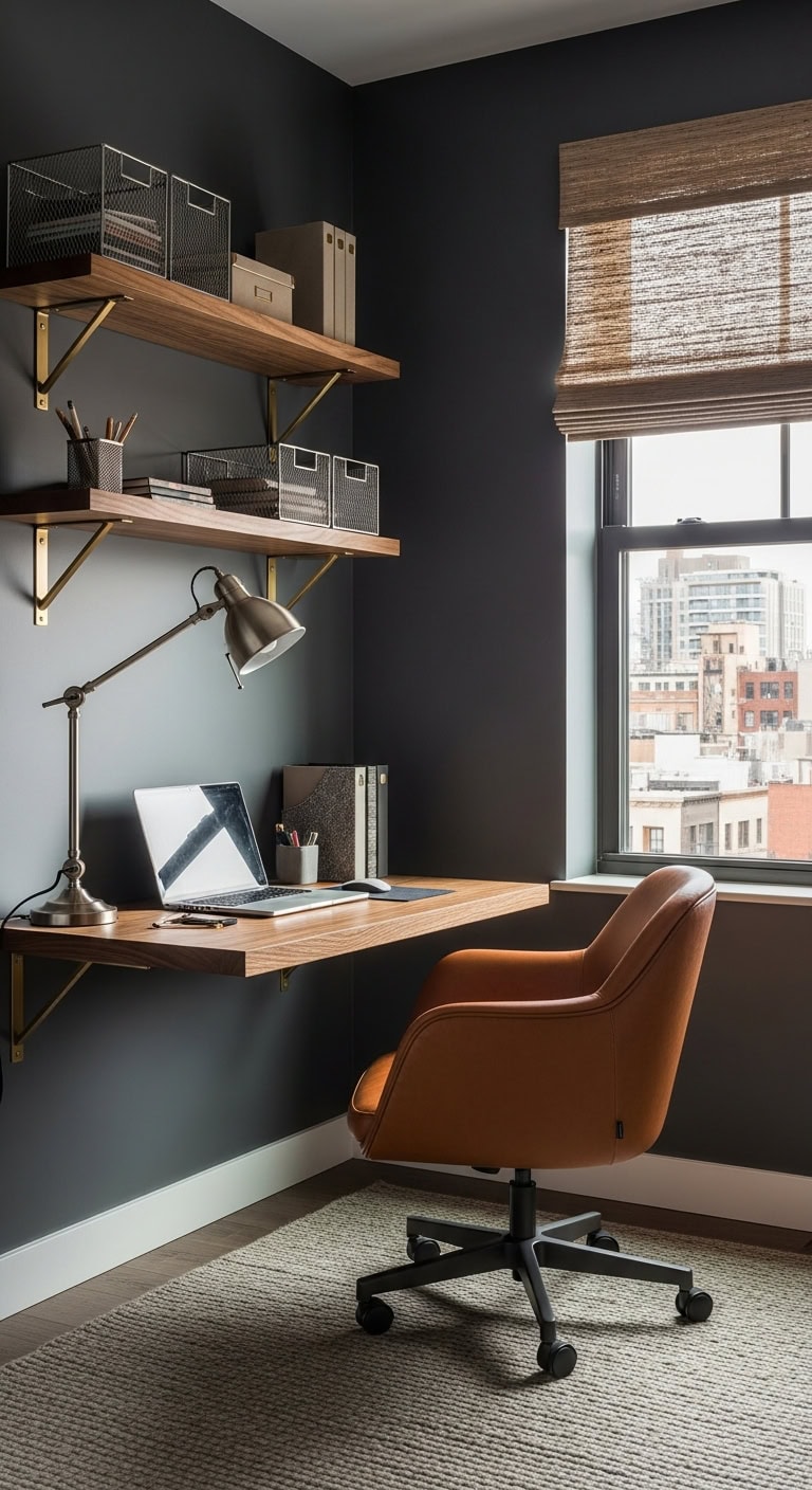 masculine functional home office designs