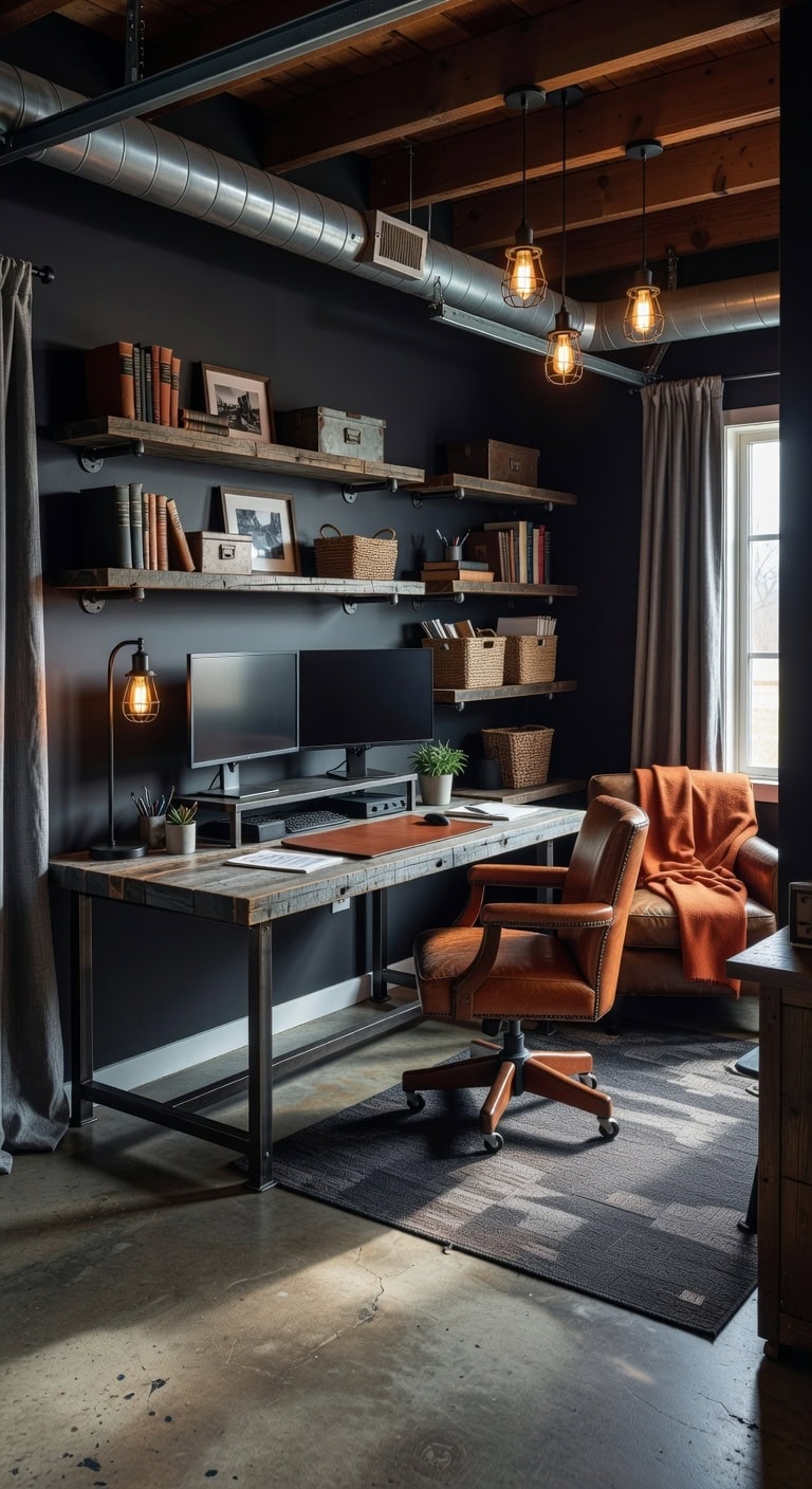 masculine rustic industrial transformative