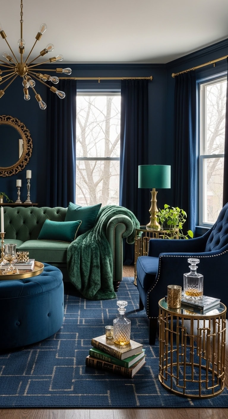 maximalist glamour in jewel tones