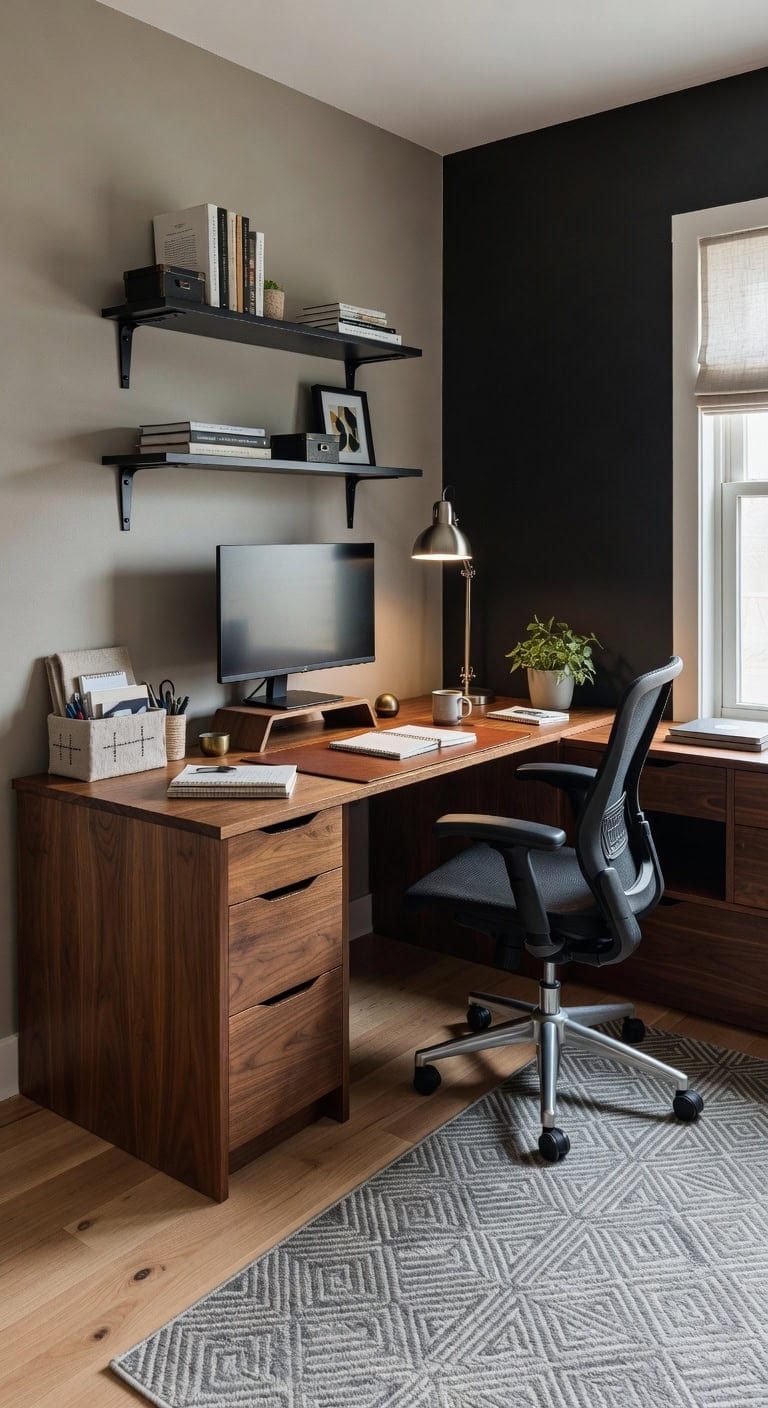 maximized workspace cozy corner arrangements