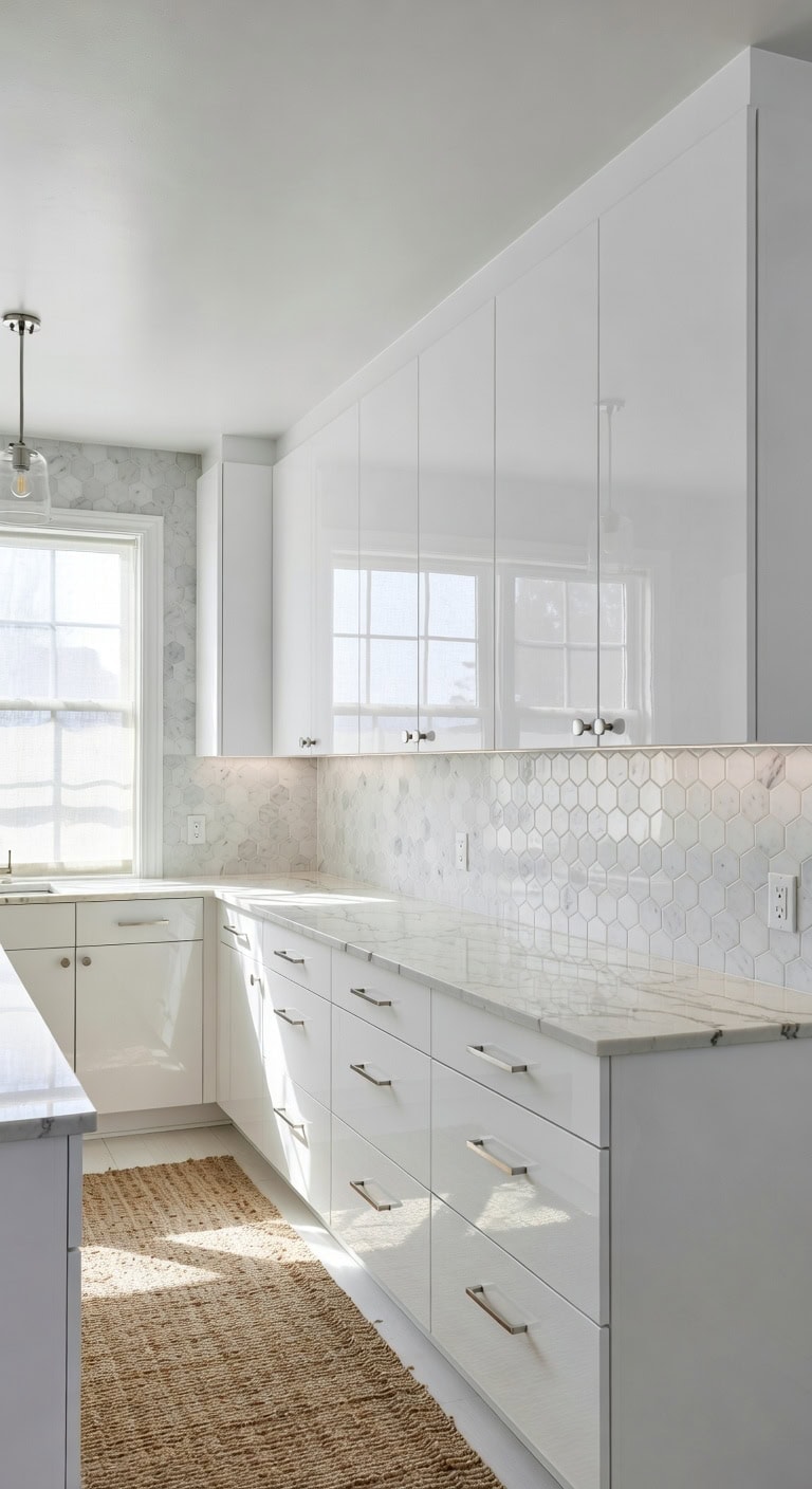 maximizing luminous reflective cabinetry ambiance