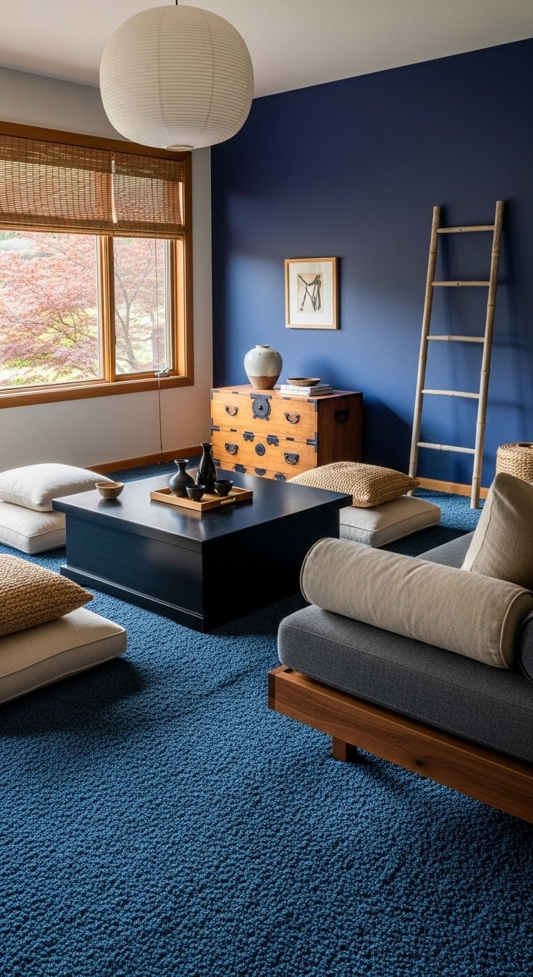 meditative indigo zen living simplicity