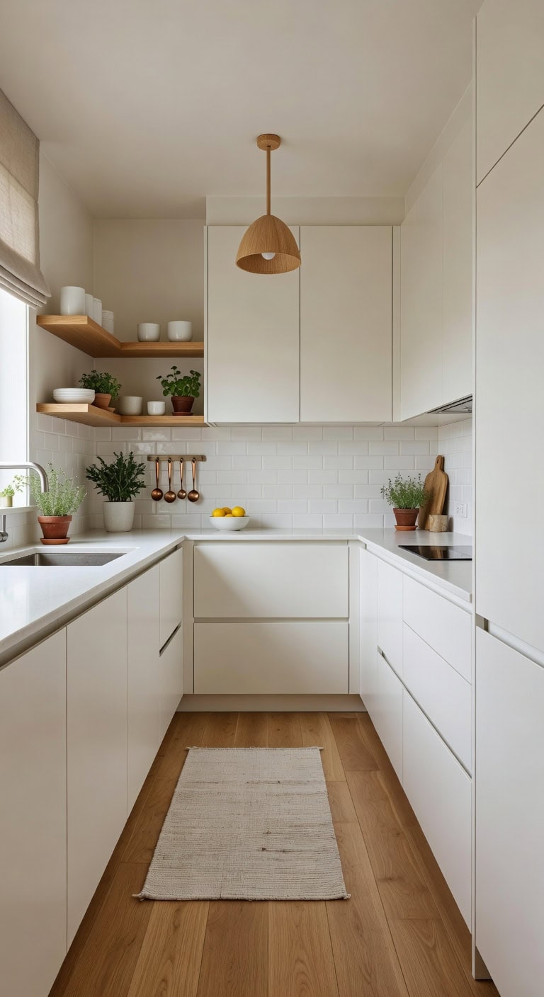 minimalist streamlined unobtrusive kitchen cabinets