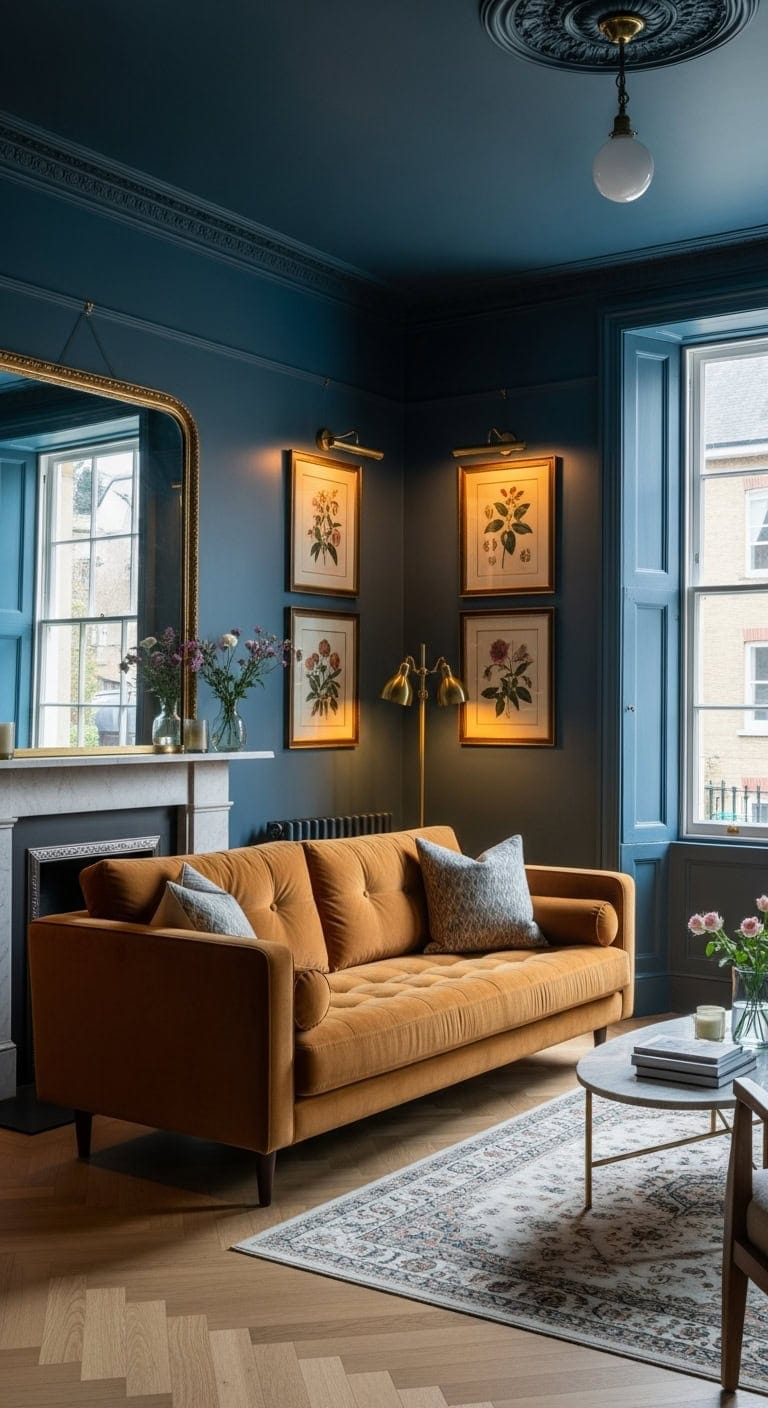 moody enveloping transformative ceiling treatment