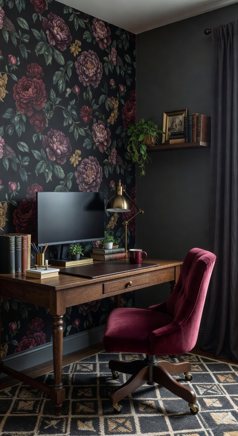 moody floral dramatic sophisticated